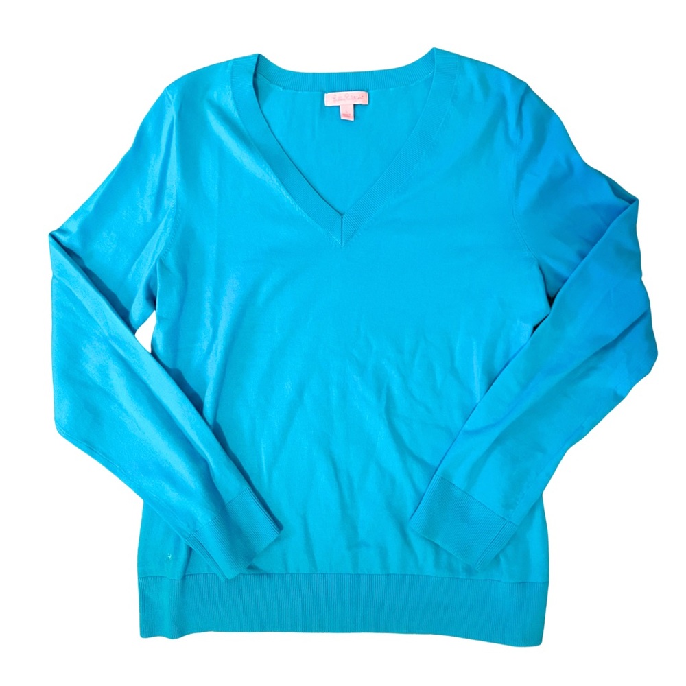 Lilly Pulitzer Vibrant Blue V-Neck Sweater